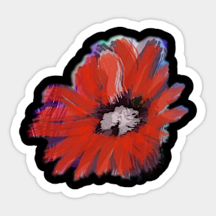 big red flower Sticker